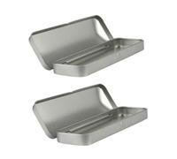 DIYEAH Set 2 Astucci Portapenne in Latta Multi-Function Pen Organizer Portable Pen Organizer per Ragazzo Ragazza Studenti e Insegnanti, Scatola Portapenne Robusta Coperchio, per Casa e Scuola