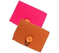 DIYEAH Set 2 Borse Porta Oli Essenziali in Feltro 2pezzi Organizer Pratici e Leggeri per Piccoli Oggetti da Viaggio