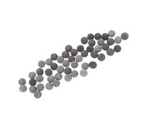 DIYEAH Set 2 Perline Diffusore Aromaterapia Pietra Vulcanica Naturale 12mm Nero e Grigio senza Fori Circa 26 Pezzi per Auto Soggiorno Ufficio Fragranze Profumate Ecologico Riutilizzabile
