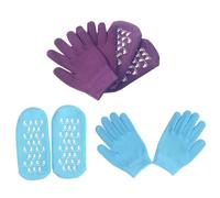 DIYEAH Set 2 Pezzi Guanti in Gel Idratante e Calzini da Spa per Mani e Piedi Secchi, Protezione Rapida Idratazione Profonda, Trattamento per Pelle Secca e Screpolata, Adatto a Donna e