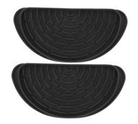 DIYEAH Set 2 Pezzi Salvagocce per Frigorifero in Silicone Nero, Vassoio Raccogligocce Pratico e Semplice per Prevenire Perdite D'acqua nel Dispenser Acqua