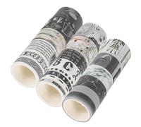 DIYEAH Set 20 Nastri Di Carta Washi Vintage e Nastri Decorativi Per Scrapbooking Strappabili Fai Da Te Per Quaderni Diario e Decorazioni Festa