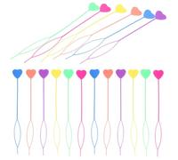 DIYEAH Set 30 Pezzi di Strumenti per Intrecciare i Chioma Bambina a Forma di Cuore in Plastica, Facile da Usare per Acconciature Quotidiane e Feste