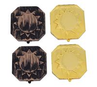 DIYEAH Set 4 Pezzi Bussola Pirata Giocattolo in Plastica 6X6X04 CM Accessorio Cosplay Pirata per Decorazione Festa Halloween e Giochi di Ruolo