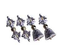 DIYEAH Set 4 Pezzi Ciondolo Portachiavi in Metallo Retrò Vajry Buddista, Ornamento Chiave Resistente All'usura e Antiruggine, Decorazione Spirituale Per Collane e Portachiavi