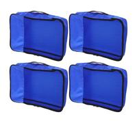 DIYEAH Set 4 Pezzi Cubi da Viaggio Oxford con Cerniera, Organizer Compatto e Portatile per Abbigliamento e Calzini, Ottimizza lo Spazio in Valigia per Viaggi Outdoor