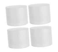 DIYEAH Set 4 Pezzi Manichini per Torta in Schiuma Rotondi 6" (15 Cm X 12 Cm) per Esercitarsi nella Decorazione Fondente, Supporti per Esposizione Torte Nuziali e Pratiche di