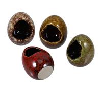 DIYEAH Set 4 Pezzi Tazze in Ceramica per Ghiaccio Secco Stile Giapponese Contenitori Decorativi per Sushi e Sashimi Resistenti a Caldo e Freddo per Ristoranti