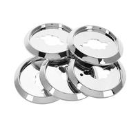 DIYEAH Set 5 Pezzi Base Manopola Interruttore Fornello a Gas in Plastica Abs Finitura Elettrolitica Argento, Ricambio Per Grill Barbecue Interruttore Rotante Compatibile Piano Cottura e Forno Cucina