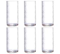 DIYEAH Set 6 Pezzi Bicchieri D'acqua in Vetro Resistenti al Calore Stile Giapponese Decorati a Mano Motivo a Fiore di Crisantemo, Facili da Pulire per Feste e Banchetti