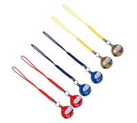 DIYEAH Set 6 Pezzi Ciondoli Portafortuna Gatto della Fortuna Campanellino in Rame, Decorazioni Sospese per Borse e Cellulare, Accessori Regalo Benedizione per Amici e Famiglia