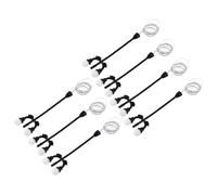 DIYEAH Set 7 Pezzi Micro Lampioni Stradali Bianchi Mini Decorazione per Casa e Giardino Modelli di Lampioni in Miniatura per Layout di Edifici e Paesaggi su Piccola Scala