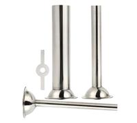 DIYEAH Set Accessori per Insaccatrice Domestica in Acciaio 420 Imbuto per Salsicce 14/19/25 MM Parti per Produzione Salsicce Professionale Utensili per Carne Supporto