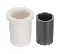 DIYEAH Set Crogiolo in Grafite e Durata Prolungata da 1,5 kg con Manicotto in Quarzo Resistenza Elevata per per Lavorazione Oro e Argento