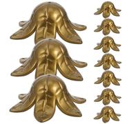 DIYEAH Set da 10 Coni di Perline in Plastica Rustica per Campanelli Eolici Fai da Te Accessori Leggeri Ganci Preforati per Decorazioni Esterne di Porte Finestre e Spazi Verdi