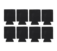 DIYEAH Set da 10 Manicotti per Bevande in Neoprene Nero Coprilattine Anello di Trazione Protezione Termica per Bottiglie di Birra Accessori per Bar per Picnic Feste e Campeggio