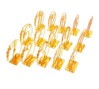 DIYEAH Set da 15 Cartelli Numerici da Tavolo Rotondi in Acrilico Dorato, Segnaposto Riservati per Ristoranti, Banchetti e Matrimoni, Centrotavola Decorativi Resistenti e Pratici