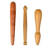 DIYEAH Set di 3 Bastoncini in Legno per Massaggio Plantare e Corpo Sollievo Mentre Si Ascolta Audio o Si Guarda la Tv