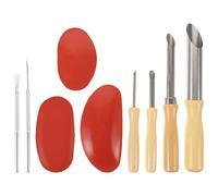 DIYEAH Set di 9 Utensili per Ceramica con nervature per incidere e levigare, Utensili per Modellare l'argilla per la Costruzione Manuale di ceramiche e progetti Artigianali Fai da Te