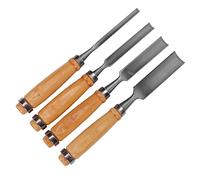 DIYEAH Set di Scalpelli 4 Lame Spesse Diverse Resistenti Agli Urti con Design a Scanalatura Semicircolare per Intaglio Legno per Botteghe di Intaglio