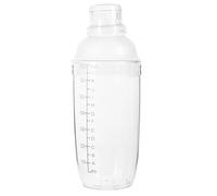 DIYEAH Shaker per Cocktail Trasparente da 700 Ml con Bilancia Integrata Bicchiere per Preparare Tè al Latte e Bevande Miscelate Contenitore Leggero con Funzione di Agitazione Manuale