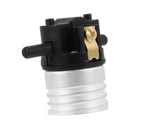 DIYEAH Sollettuale Del Porta Lampada Luminosa Portalampade Per Lampade Base Portalampada in Porcellana Base Per Lampada a Sospensione Presa Industriale Presa Multifunzione Alluminio Black