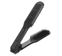DIYEAH Spazzola Lisciante con Pinza per Capelli, Antistatica e in Plastica, per Stiratura Completa e Styling dei Capelli
