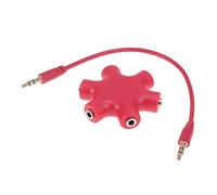 DIYEAH Splitter per Cuffie Esagonale Adattatore Audio a 5 Vie per Condividere e Compatibile Smartphone e Pc Design Unico e