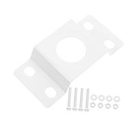 DIYEAH Staffa di Montaggio per Palo della Luce con Piastra Posteriore e Viti, Kit su Palo per Pannelli Solari, Supporto in Ferro per Lampioni Stradali e Illuminazione Esterna