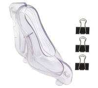 DIYEAH Stampo Cioccolato Trasparente Forma Scarpe Donna con Base Spessa Mold per Dolci e Fondant Flessibile e Facile da Pulire per Uso Domestico e Professionale