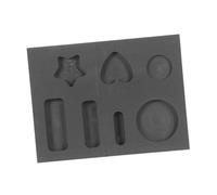 DIYEAH Stampo e Design Multi-scanalatura in Grafite Nero a Sette Fessure per e Raffinazione di Alluminio e Argento, Finitura per Processi Industriali e Fai-da-Te