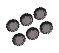 DIYEAH Stampo per Crostata Uovo a Forma di Fiore 6 Pezzi in Materiale Sicuro Antiaderente per Muffin e Dolci, Teglia da Forno per Dessert Fai da Te, Adatto a Forno e Frigorifero