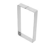 DIYEAH Stampo Rettangolare in Acciaio Resistente per Torte e Pancake Anello Mousse Estensibile per Dolci Teglia Multiuso per Forno Strumento da Cucina Versatile e Facile da Usare