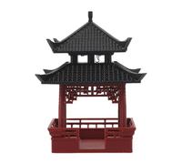 DIYEAH Statuetta da Giardino in Miniatura Padiglione Zen Giapponese Base Stabile Decorazione Asiatica per Acquari e Micro Paesaggi Bonsai Accessorio per Giardino Zen e Ornamenti da