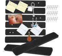 DIYEAH Strisce in Feltro per Bacheca 8 Pezzi con Puntine Trasparenti in Scatola Pannello per Parete Piccolo e Versatile per Appunti e Promemoria in Ufficio e Casa Dimensioni 5X33X12