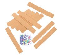 DIYEAH Strisce per Bacheca in Feltro Adesive 33X5 CM Set da 10 Pezzi Bacheca in Feltro per Parete Ufficio e Casa per Appunti Promemoria e Decorazioni Salvaspazio