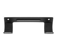 DIYEAH Supporto da Parete per Asse da Stiro Compatto in Acciaio con Ganci Doppio Portascope per Lavanderia e Ripostiglio Montaggio Vite Facile e Robusto Nero