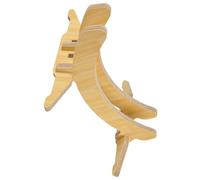 DIYEAH Supporto in Legno per Bici Posteriore Regolabile, Rastrelliera per Parcheggio Biciclette Robusta e Antiscivolo, Portabici da Pavimento Stabile per Mountain Bike e Stile Casuale