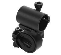 DIYEAH Supporto Luce Bici Clip per Torcia, Nero in Plastica ABS | Montaggio Rapido, Fascio Orientabile, Presa Antigraffio, Stabile, per Bici e Luci Notturne