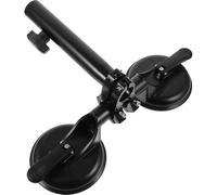 DIYEAH Supporto per Asta Portabandiera in Metallo Doppia Ventosa per Auto Base di Montaggio Robusta e Resistente Adatto per Esposizione Bandiere su Veicoli e Uso Esterno