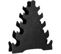 DIYEAH Supporto per Manubri a Forma di Triangolo, Rastrelliera Porta Manubri da Pavimento per Palestra Domestica, Struttura Stabile a 5 Livelli per Organizzazione Attrezzi Fitness