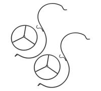 DIYEAH Supporto per Piante Aeree da 2 Pezzi in Ferro Gancio a S 14X342 CM Espositore per Ornamenti da Tavolo in Vetro Supporto per Terrari e Sfere Decorative per Decorazioni