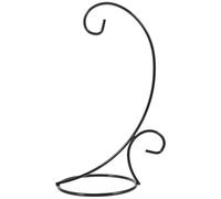 DIYEAH Supporto per Piante Sospese in Ferro Nero 2 Pezzi Ganci Semicircolari per Balcone e Decorazione Interna, Porta Terrario Sospeso Stabile e Resistente per Vasi da Fiori e Espositore