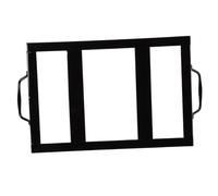 DIYEAH Supporto per Piastra Cucina in Metallo Smaltato Nero Portapiastra Resistente e Facile da Pulire per Barbecue e Stabile e Pratico per Ambienti Domestici