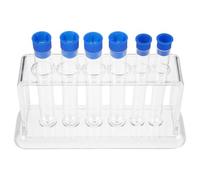 DIYEAH Supporto per Provetta da Laboratorio 6 Scomparti Plastico 6.69x5.12x1.97in Kit per Esperimenti Lezioni di Chimica Colore Casuale