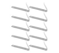 DIYEAH Supporto per Vassoio da Cucina Gambe Staccabili per Vapore 12 Pezzi in Acciaio Inossidabile Argento Dimensioni 7,50x7,55x1,00 Cm, Accessorio Pratico per Cottura Efficiente