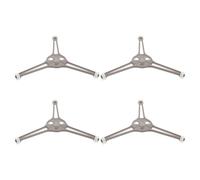 DIYEAH Supporto Piatto Girevole Microonde 4 Pezzi con Rullo Anello Rotante 16Mm Base di Ricambio per Forno Accessori per Cottura Uniforme Compatibile con la Maggior Parte dei Modelli