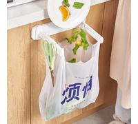 DIYEAH Supporto Pieghevole per Sacco della Spazzatura da Cucina Piccolo Supporto Multifunzione a Parete in Plastica Porta Sacco da Lavandino Salvaspazio e Facile da Pulire