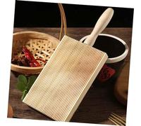 DIYEAH Tagliere per Pasta in Legno Massello con Manico Ergonomico Utensile per Gnocchi e Cavatelli Tavola da Cucina per Impastare con Texture Antiscivolo per Preparazioni Casalinghe e