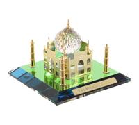 DIYEAH Taj Mahal in Cristallo e Metallo Oro, Decorativo Vintage | Decorazione da Tavolo per Casa e Ufficio, Proporzioni Accurate, Intarsio Metallico, Souvenir Memorabile